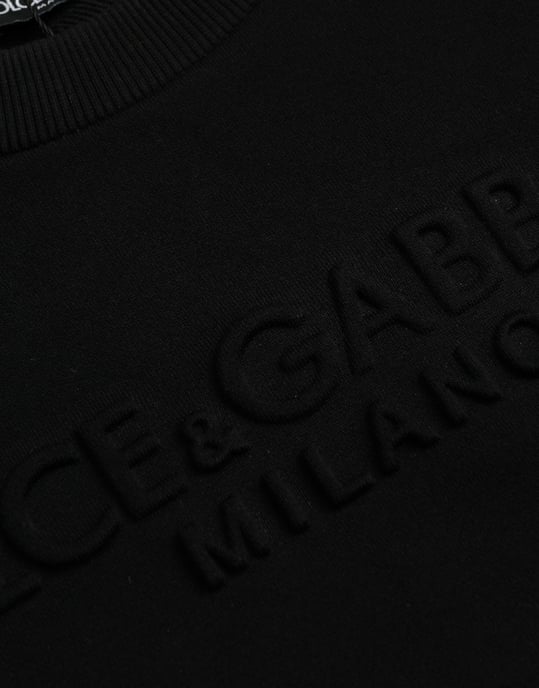 Crew Neck Sweatshirt Långärmad Präglad Logotyp - Image 4