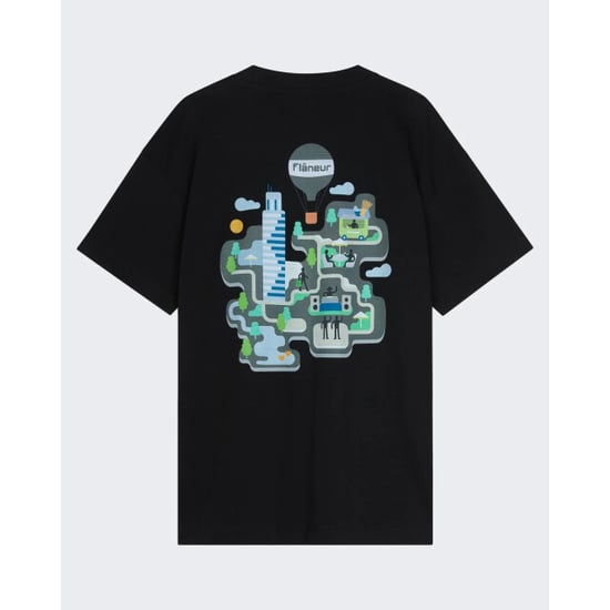 Flaneur Homme Heren festival map t-shirt - Image 1