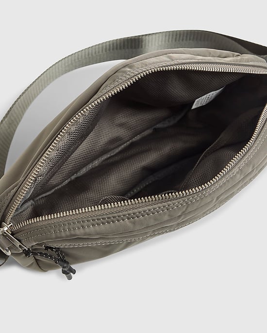 River Island Mens Bum Bag Grey Pocket - Image 3