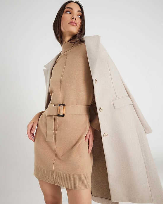 River Island Womens Jumper Dress Brown Belted - Image 4
