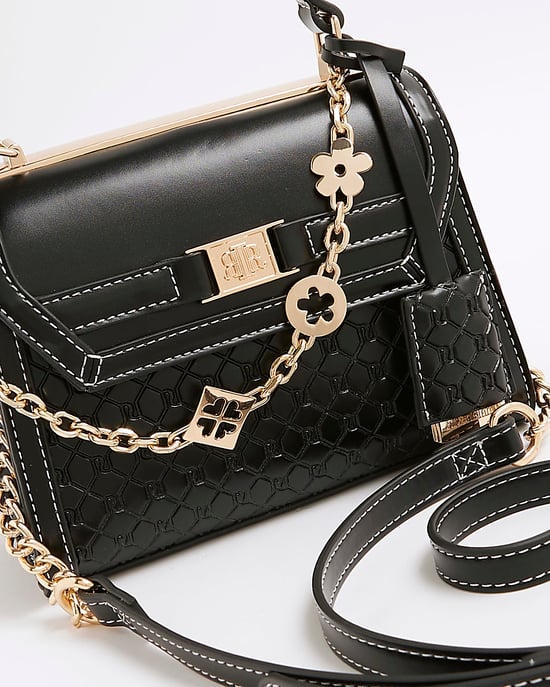 River Island Womens Crossbody Bag Black Mini Tote - Image 3