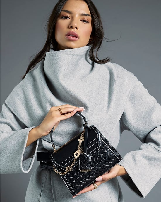 River Island Womens Crossbody Bag Black Mini Tote - Image 5