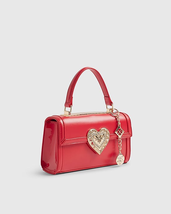 River Island Womens Crossbody Bag Red Heart Lock - Image 1
