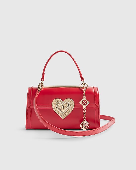 River Island Womens Crossbody Bag Red Heart Lock - Image 4