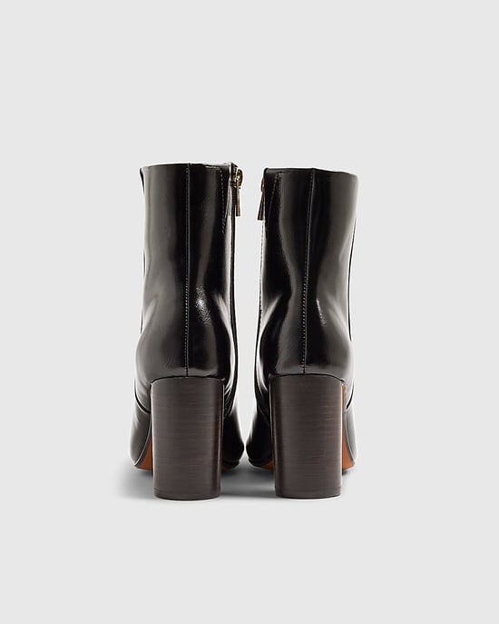 River Island Womens Ankle Boots Black Round Heeled - Image 2