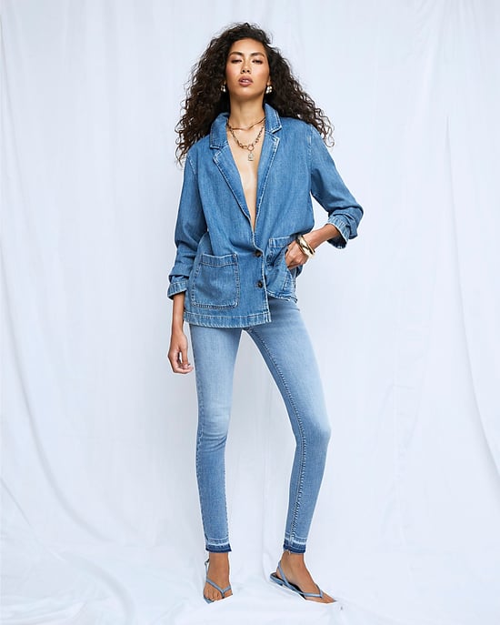 River Island Womens Skinny Jeans Blue Mid Rise Sculpt - Image 1