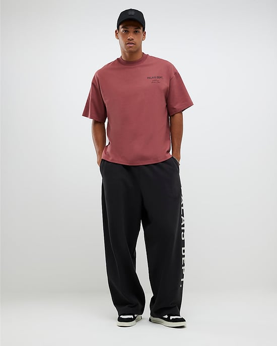 River Island Mens T-Shirt Red Oversized Fit Palais Dept - Image 4