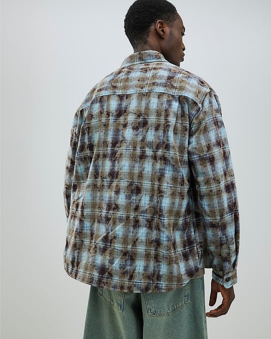 River Island Mens Shirt Blue Regular Fit Saint Palais Check - Image 4