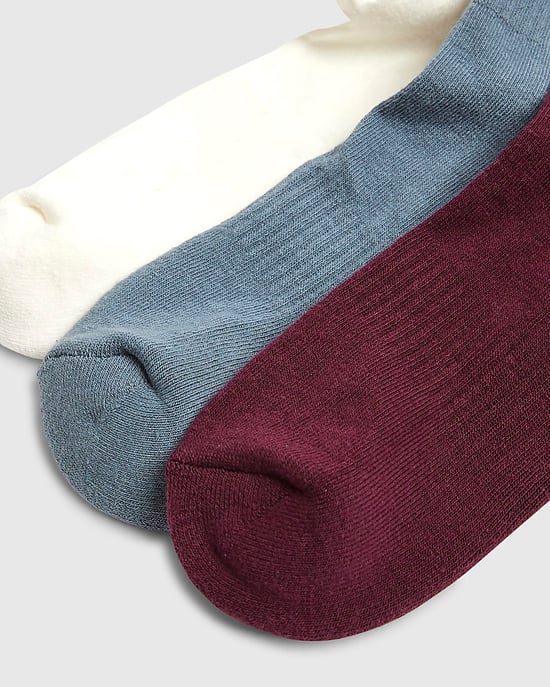 River Island Mens 3 Pack Socks Multi Colour Essentialism - Image 3