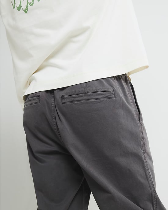 River Island Mens Joggers Grey Regular Fit Pull On - Image 2
