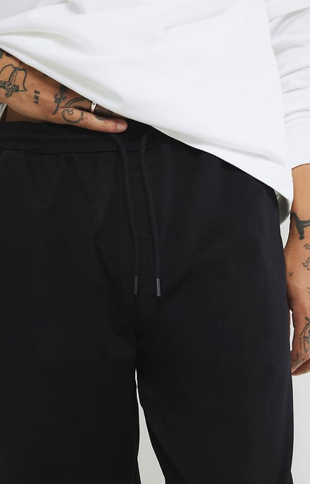River Island Mens Joggers Black Regular Fit Pull On - Image 3
