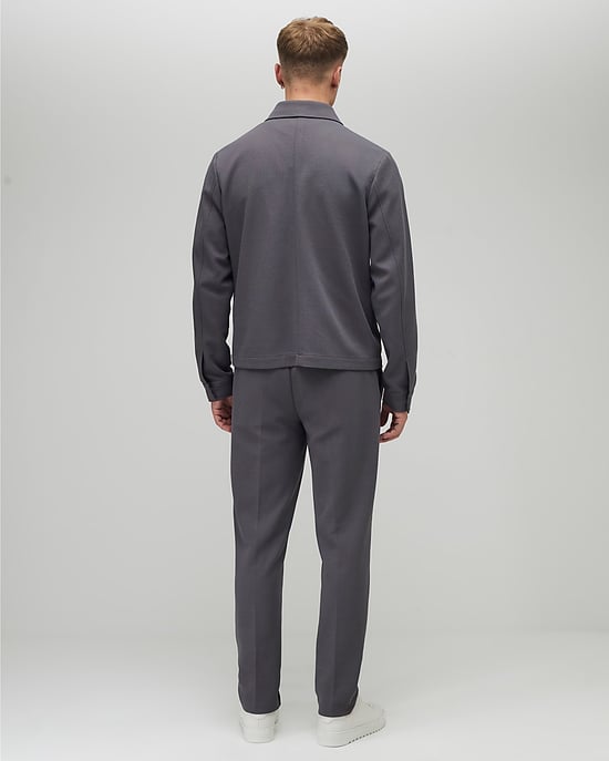 River Island Mens Trousers Grey Slim Fit Textured - Image 3