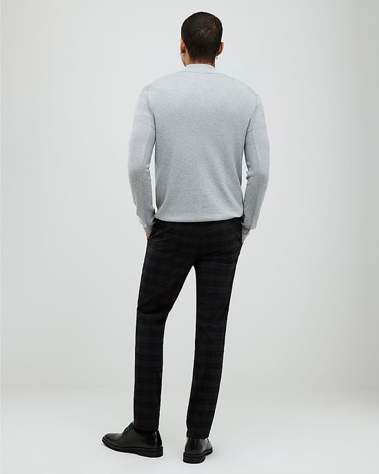 River Island Mens Trousers Black Skinny Fit Check - Image 4