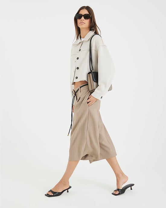 River Island Womens Overshirt Stone Faux Suede - Image 2