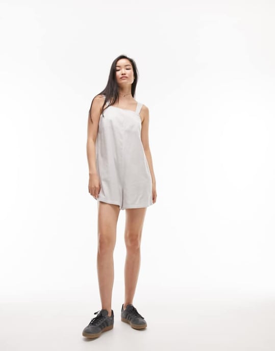Topshops linneband romper i randigt - Image 4