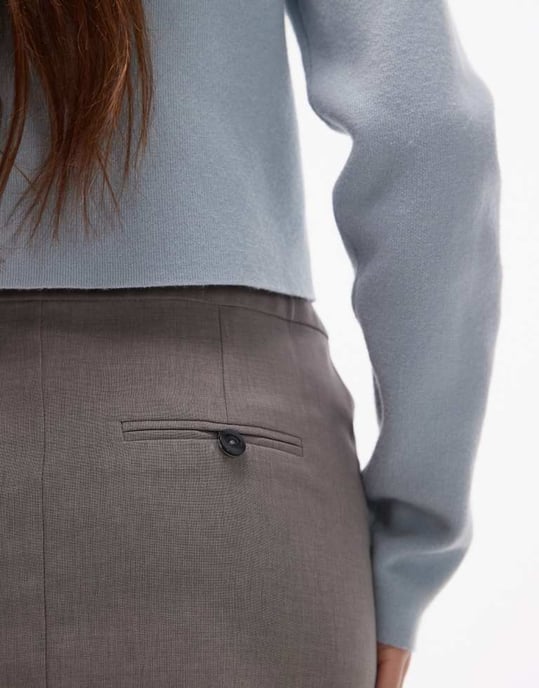 Topshop skräddarsydd minikjol i mink - Image 4