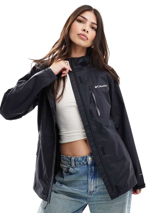 Columbia Pouring Adventure-jacka i svart - Image 1