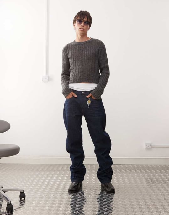 Cheap Monday Anti rigid raka jeans i extra blå tvätt - Image 2