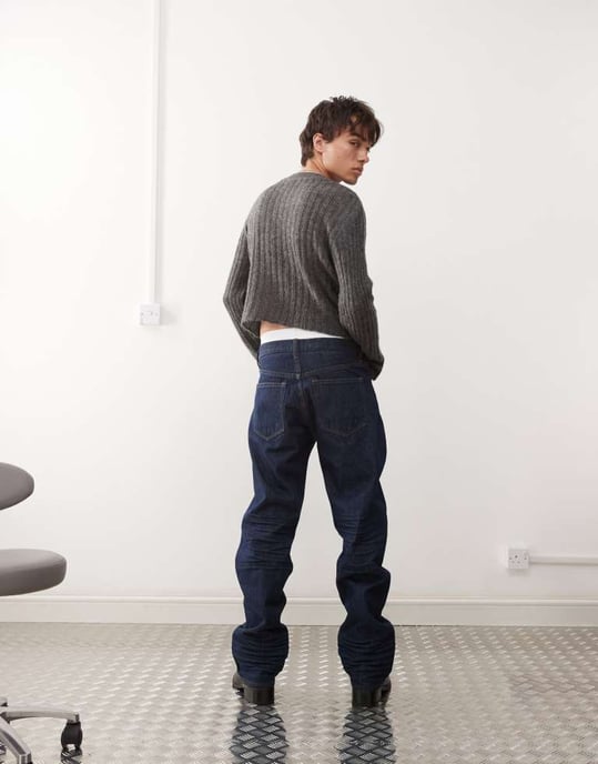 Cheap Monday Anti rigid raka jeans i extra blå tvätt - Image 4