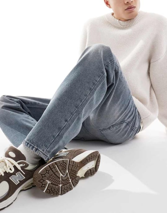 ONLY & SONS Edge rak benjeans i gråtvätt - Image 3