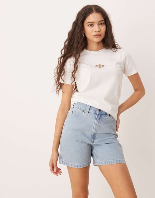 Dickies denimshorts i vintageblå - Image 1
