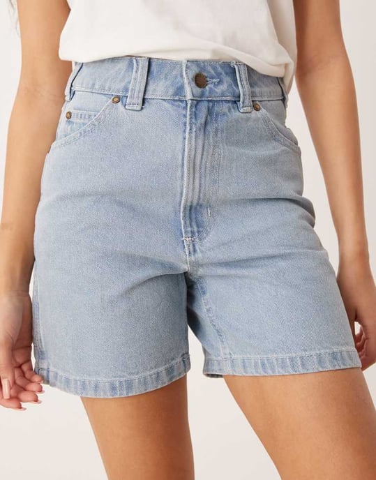 Dickies denimshorts i vintageblå - Image 3
