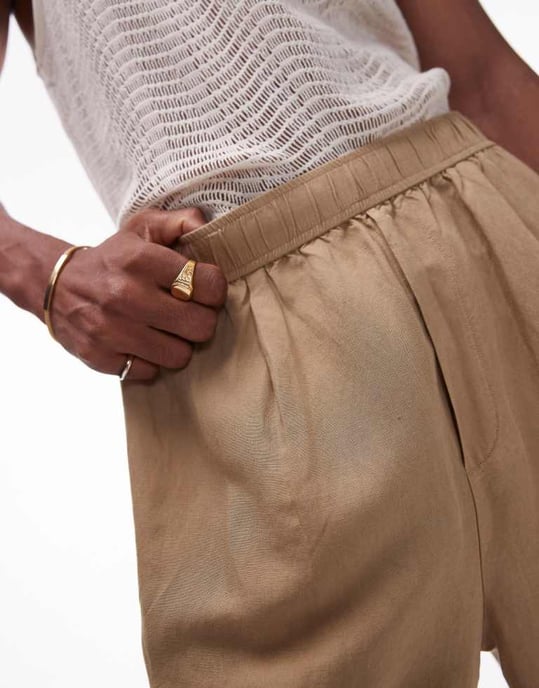 Topman samordnade linnebyxor i sten - Image 4