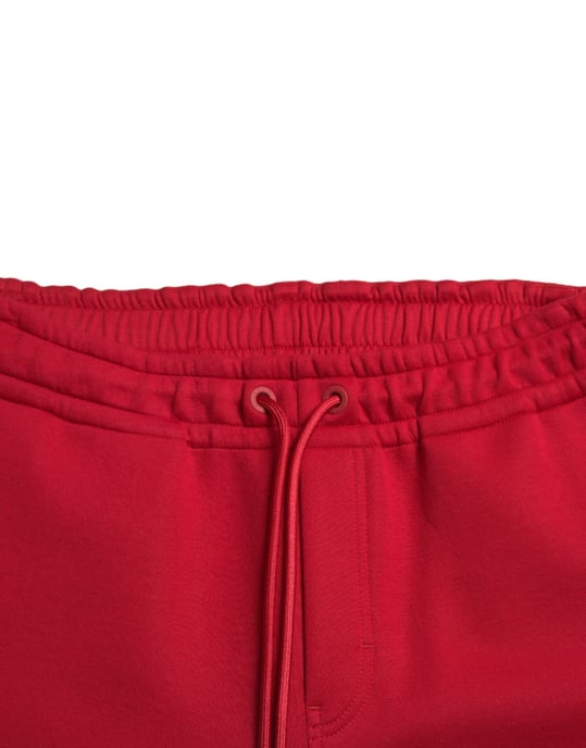 Red Cotton Joggers Pan75045 - Image 5