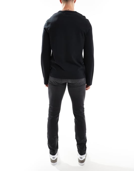 ONLY & SONS skinny fit jeans i tvättad svart - Image 2