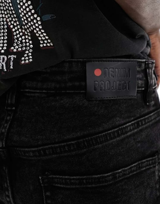 Denim Project målarejeans i svart - Image 2