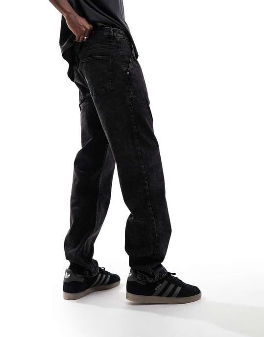 Denim Project målarejeans i svart - Image 3