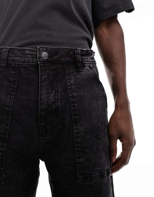 Denim Project målarejeans i svart - Image 4