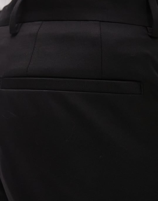Topman Premium ullstretch slimbyxa i svart - Image 3