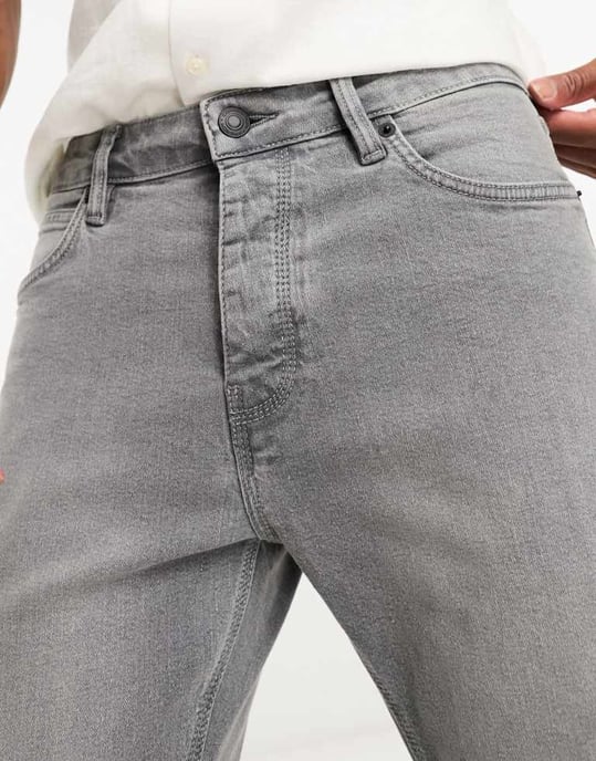 Franska Connection slim fit jeans i grått - Image 3