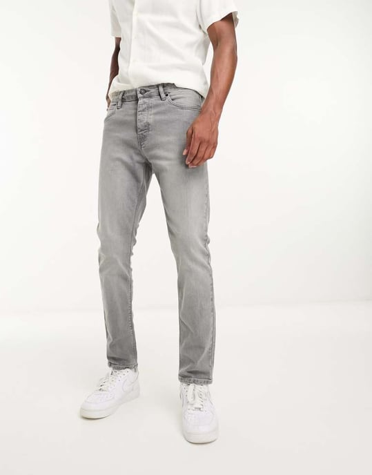 Franska Connection slim fit jeans i grått - Image 4