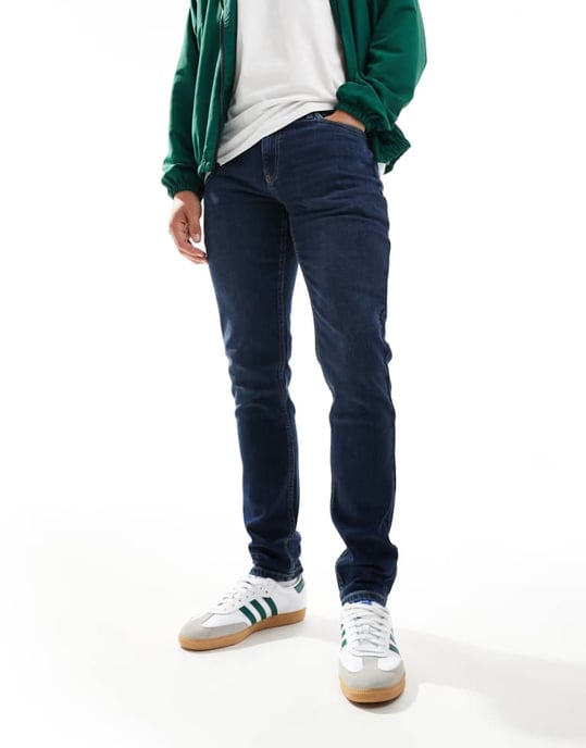 Farah Drake slim jeans i denim-tvätt - Image 4