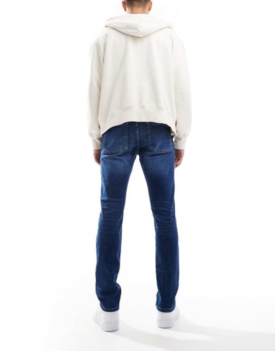ONLY & SONS Loom slim fit jeans i tvättad indigo - Image 2