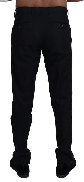 Classic Fit Broek Effen Zwart - Image 3