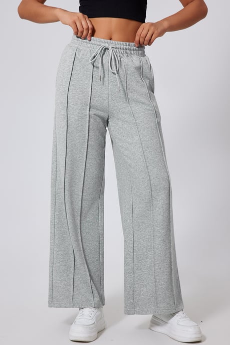 Wide Leg Pants With Center Seams - Image 5