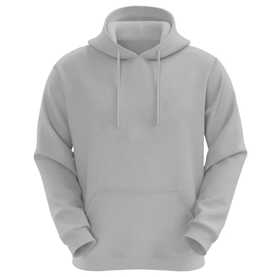 VR2 Denim Mens Plain Hoodie Long Sleeve Pullover - Image 1