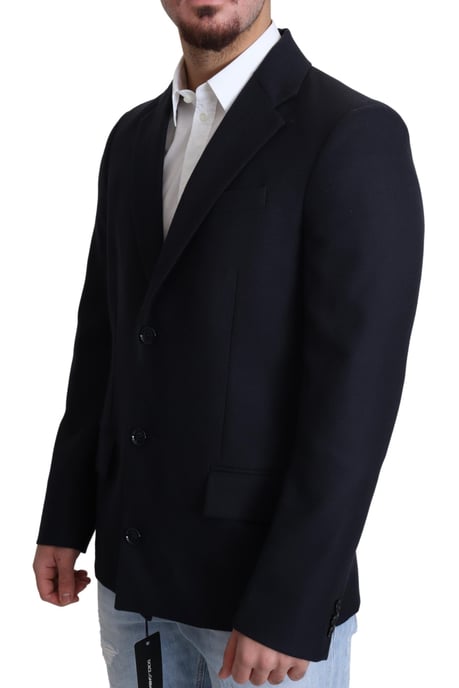 Blazer Enfärgad Marinblå Skärning - Image 2