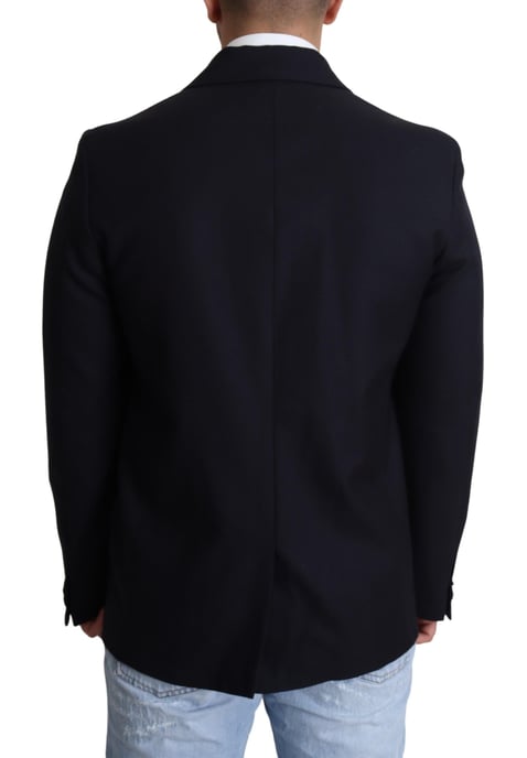 Blazer Enfärgad Marinblå Skärning - Image 3