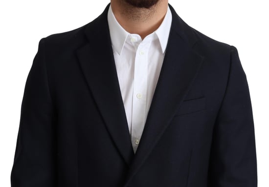 Blazer Enfärgad Marinblå Skärning - Image 4