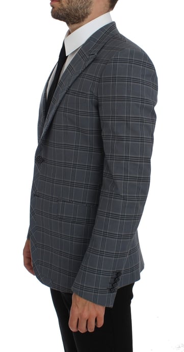 Grårutigt Blazer Klassisk Passform - Image 2