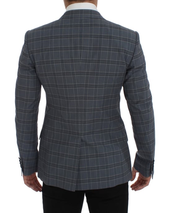 Grårutigt Blazer Klassisk Passform - Image 3
