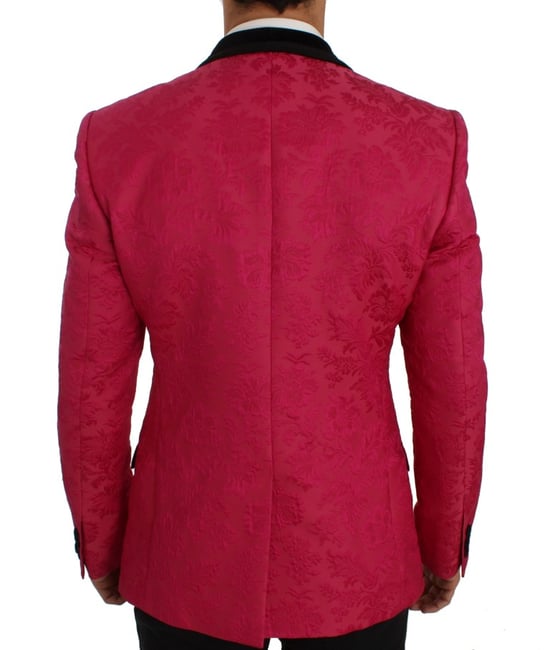 Blommig Brokad Blazer Sjalkrage - Image 3