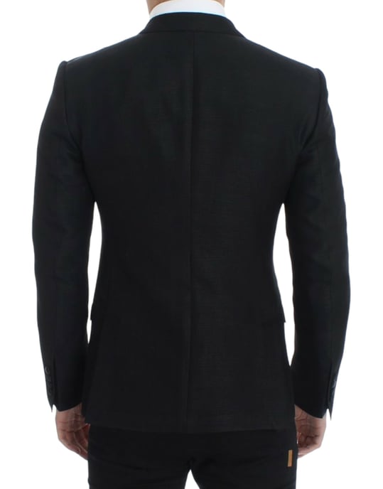 Klassisk Passform Blazer Svart - Image 3