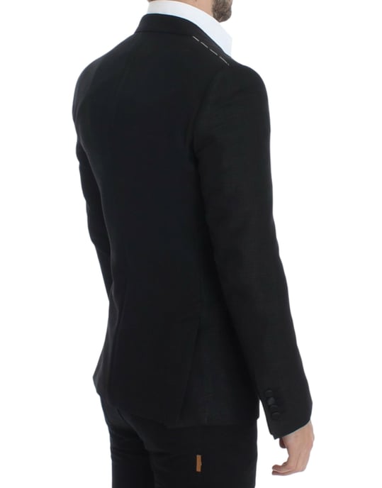 Klassisk Passform Blazer Svart - Image 4