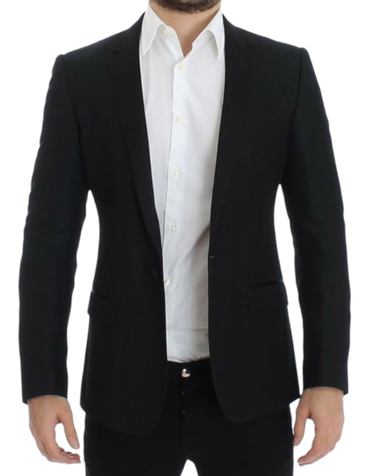 Klassisk Passform Blazer Svart - Image 6
