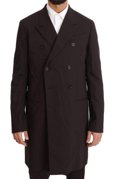 Dolce Gabbana Double Breasted Long Coat - Image 4